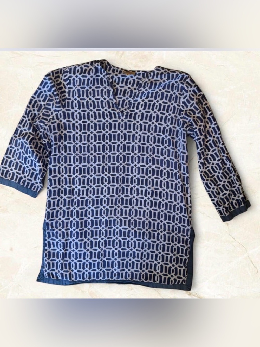 Roberta Roller Rabbit Geometric Lightweight Cotton Nautical Tunic